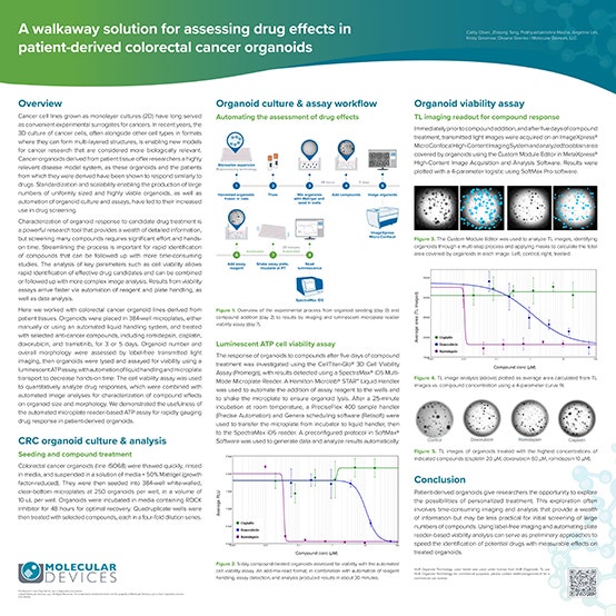 A walkaway solution for assessing drug effects in patient-derived colorectal cancer organoids