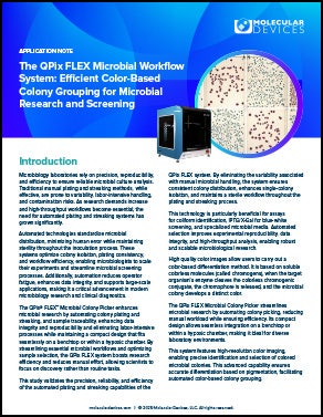 QPix FLEX Microbial Workflow System App note