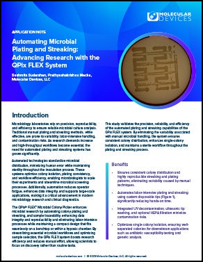 Microbial Plating and Streaking App Note