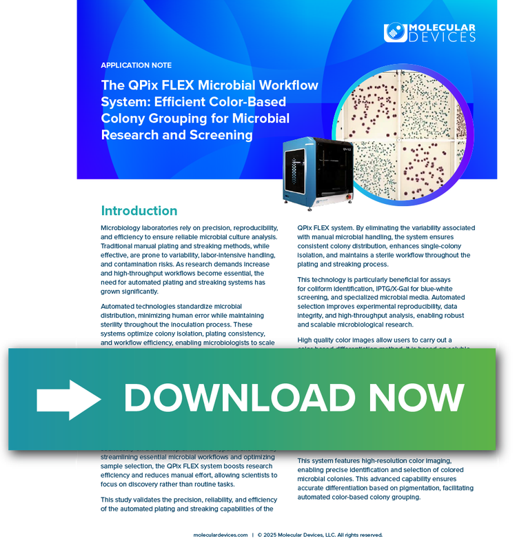 QPix FLEX Microbial Workflow System App note