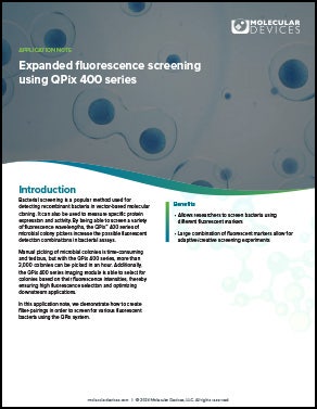 Fluorescence Screening App note