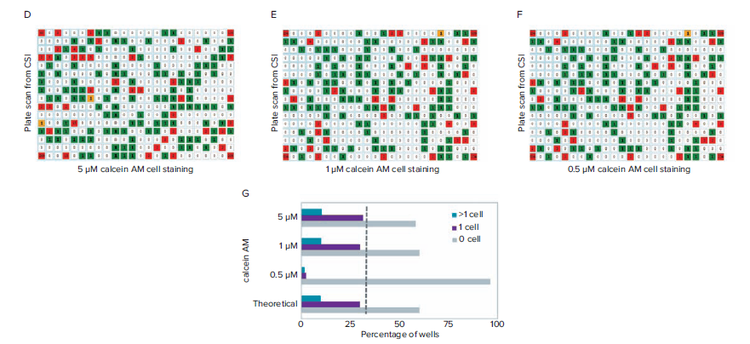 CAM concentration for single cell detection