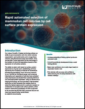 Mammalian Cell Colonies App note