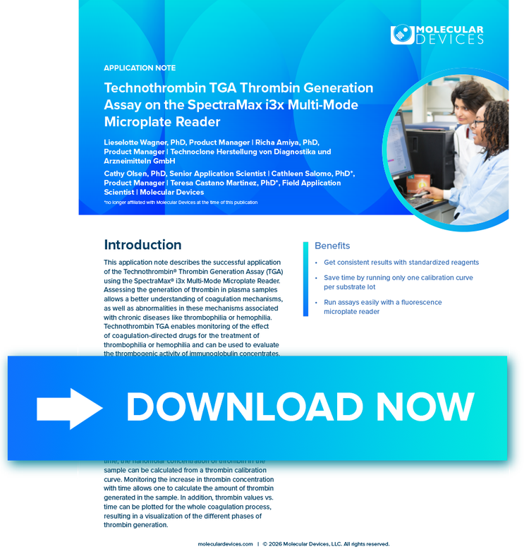 App Note on Thrombin Generation on the SpectraMax® i3x