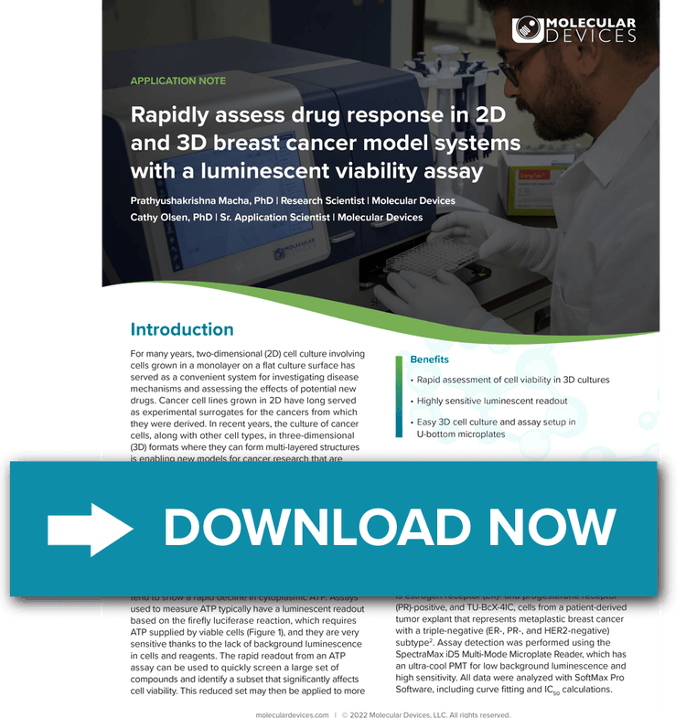 Rapidly assess drug response in breast cancer treatments