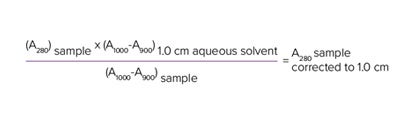 Recall the equation for pathlength correction