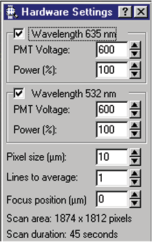 Steps for adjusting PMT gain