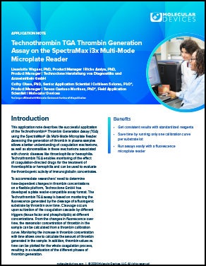 App Note on Thrombin Generation on the SpectraMax® i3x