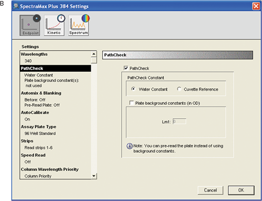 PathCheck settings
