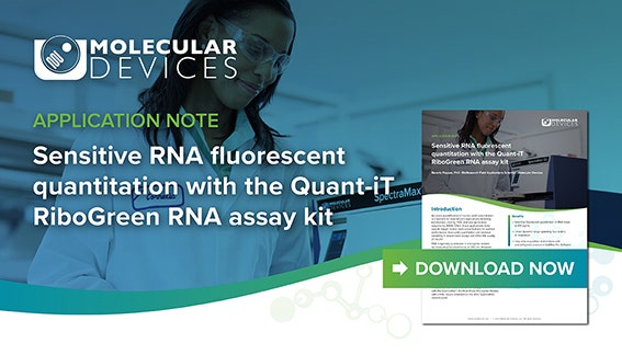 Sensitive RNA fluorescent quantitation with the Quant-iT RiboGreen RNA assay kit