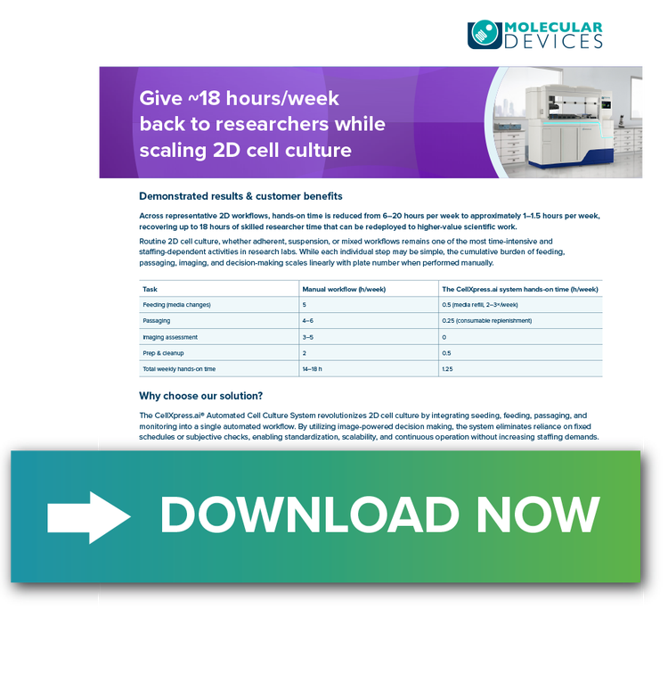 Tech Note on 2D cell culture workflows