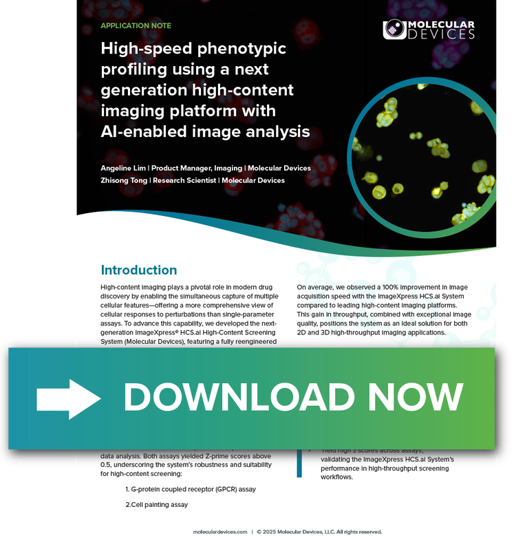 App Note- High-speed phenotypic profiling