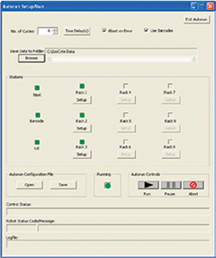AutoRun Control Screen