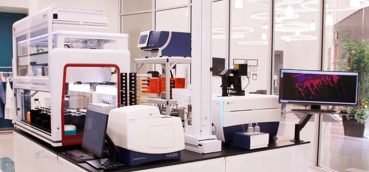 The integrated system includes an automated CO2 incubator