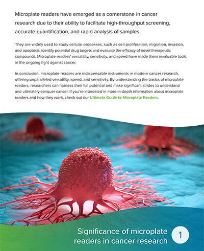 Significance of microplate readers in cancer research