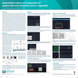 Poster on Patient derived Colorectal Cancer Organoids