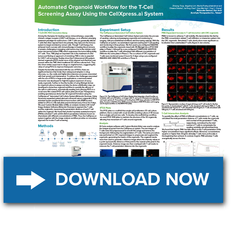 Scientific Poster on CellXpress.ai Automated Cell Culture System