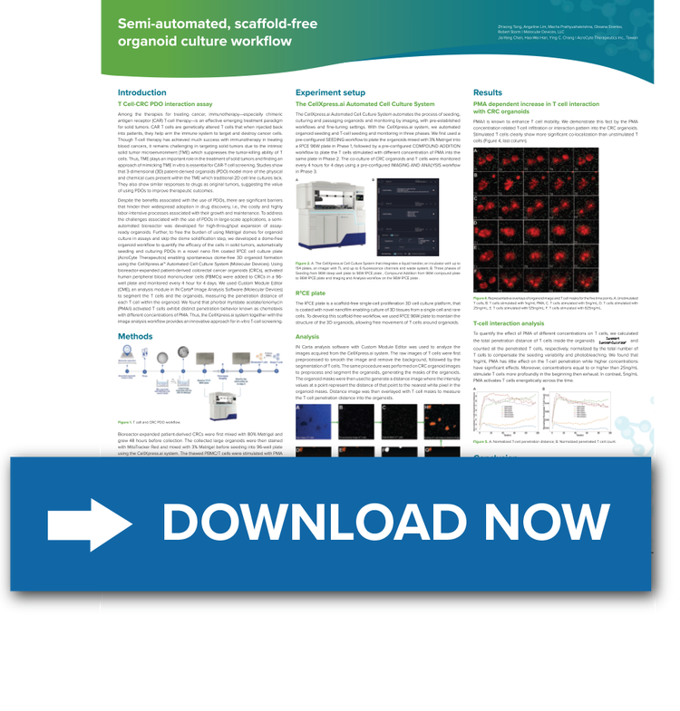 Poster- Scaffold-free Organoid Culture Workflow