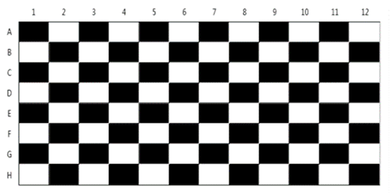 Chessboard Pattern which represents how interlaced reading works on the SpectraMax i3x for AlphaTechnology