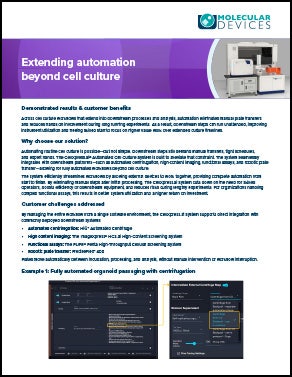 Technical note on automated cell culture workflows