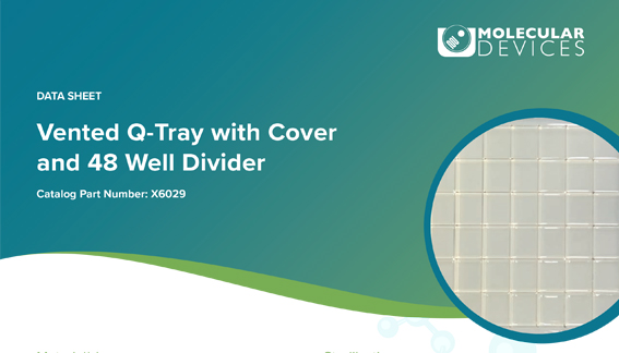 Vented Q-Tray with Cover and 48 Well Divider