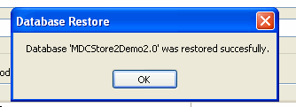 MDCStoreTools™/ MDCStore™: Create and restore a backup