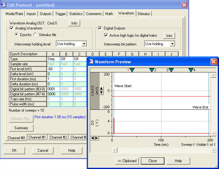 Configuring Clampex acquisition software to make data analysis easier