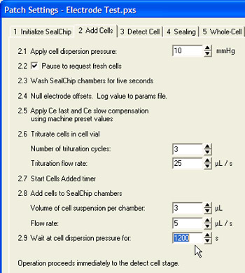 PatchXpress: Measure electrode drift